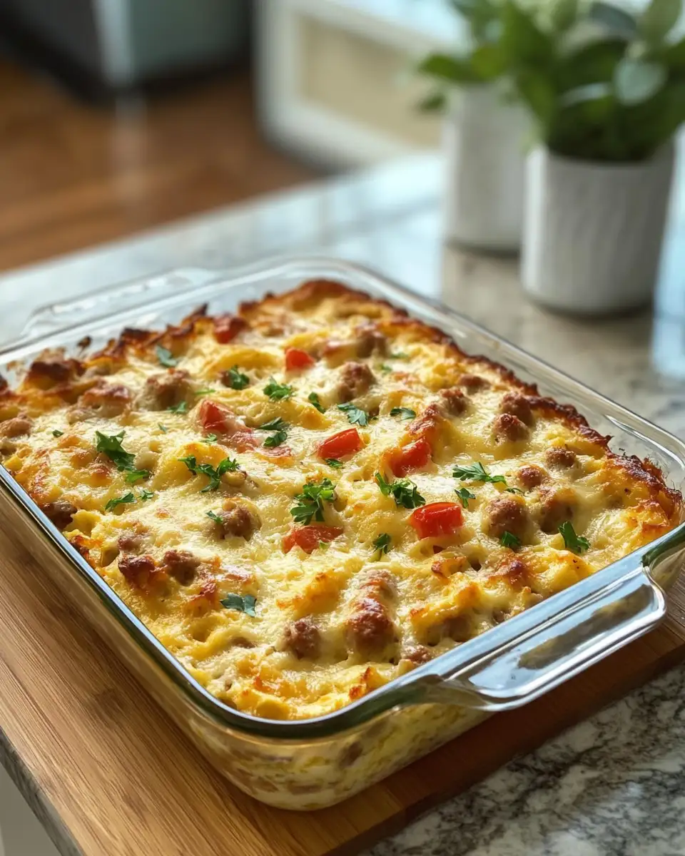 Final dish - Wake Up to Delicious: Pancake Sausage Casserole Magic