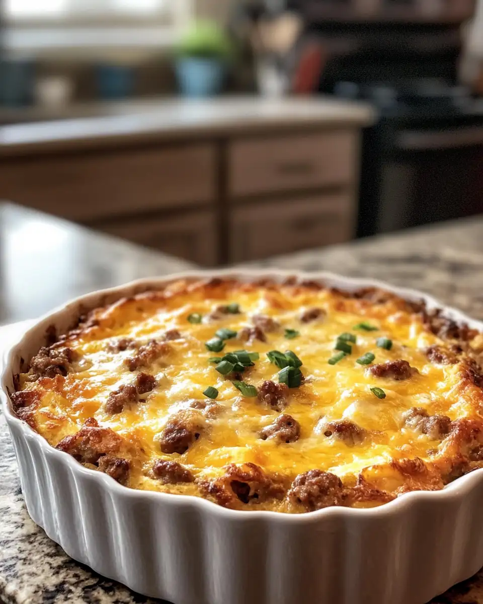 The Ultimate Comfort Breakfast: Pancake Sausage Casserole Delight 6 Final dish - The Ultimate Comfort Breakfast: Pancake Sausage Casserole Delight