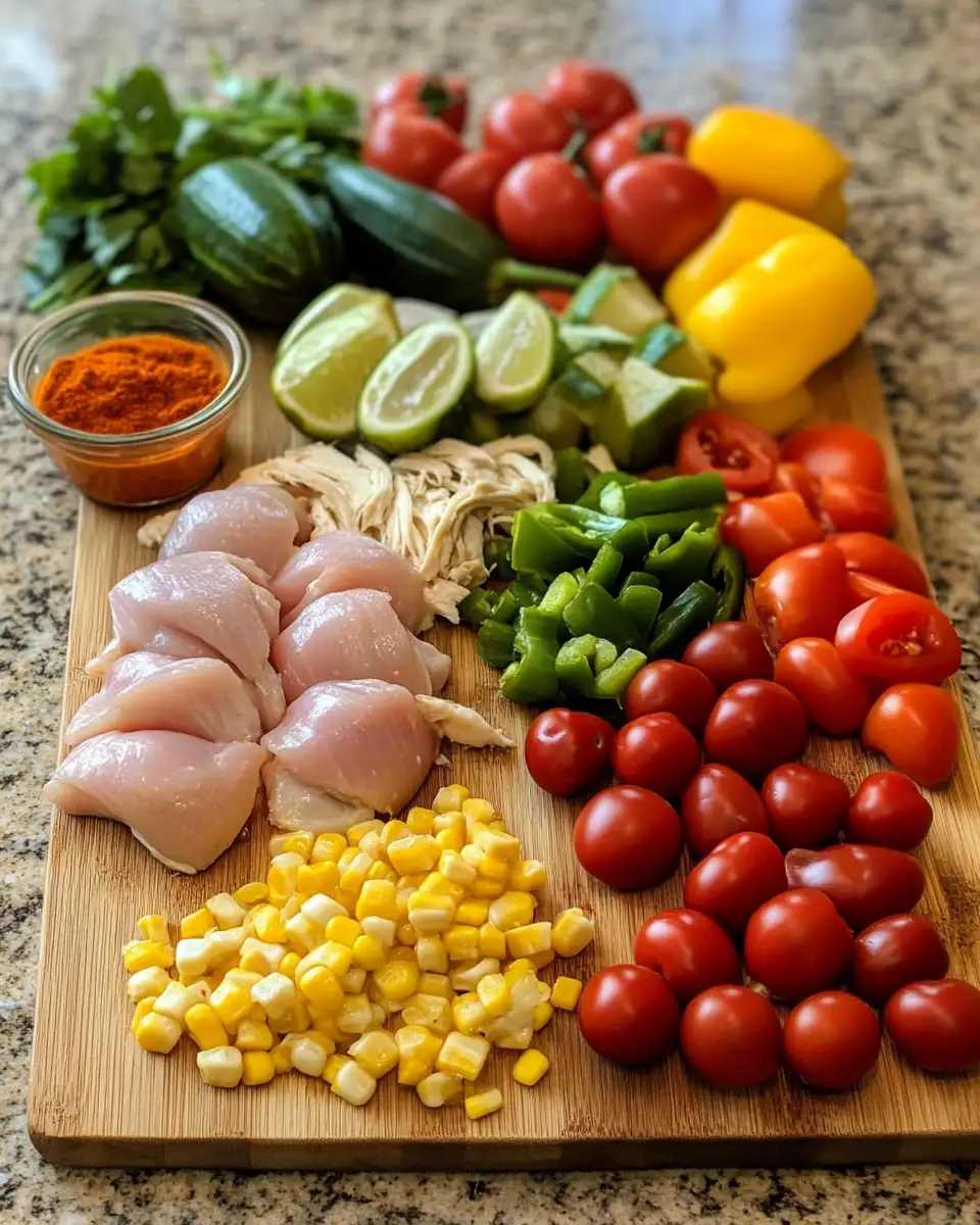 Zesty and Quick Southwest Chicken Salad Delight 4 Ingredients for Zesty and Quick Southwest Chicken Salad Delight