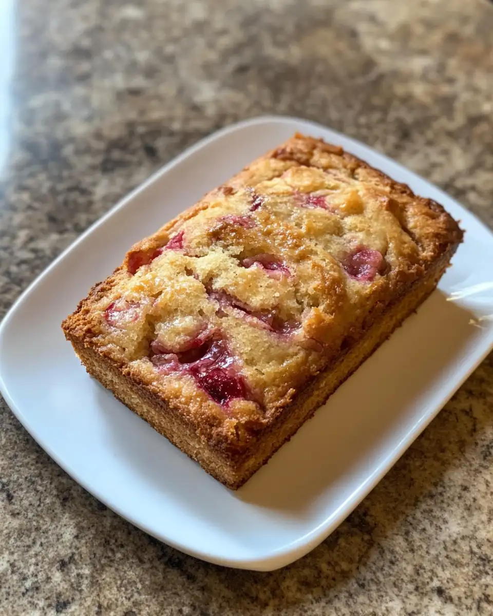Sweet and Tart Perfection: Irresistible Rhubarb Loaf Recipe 6 Final dish - Sweet and Tart Perfection: Irresistible Rhubarb Loaf Recipe