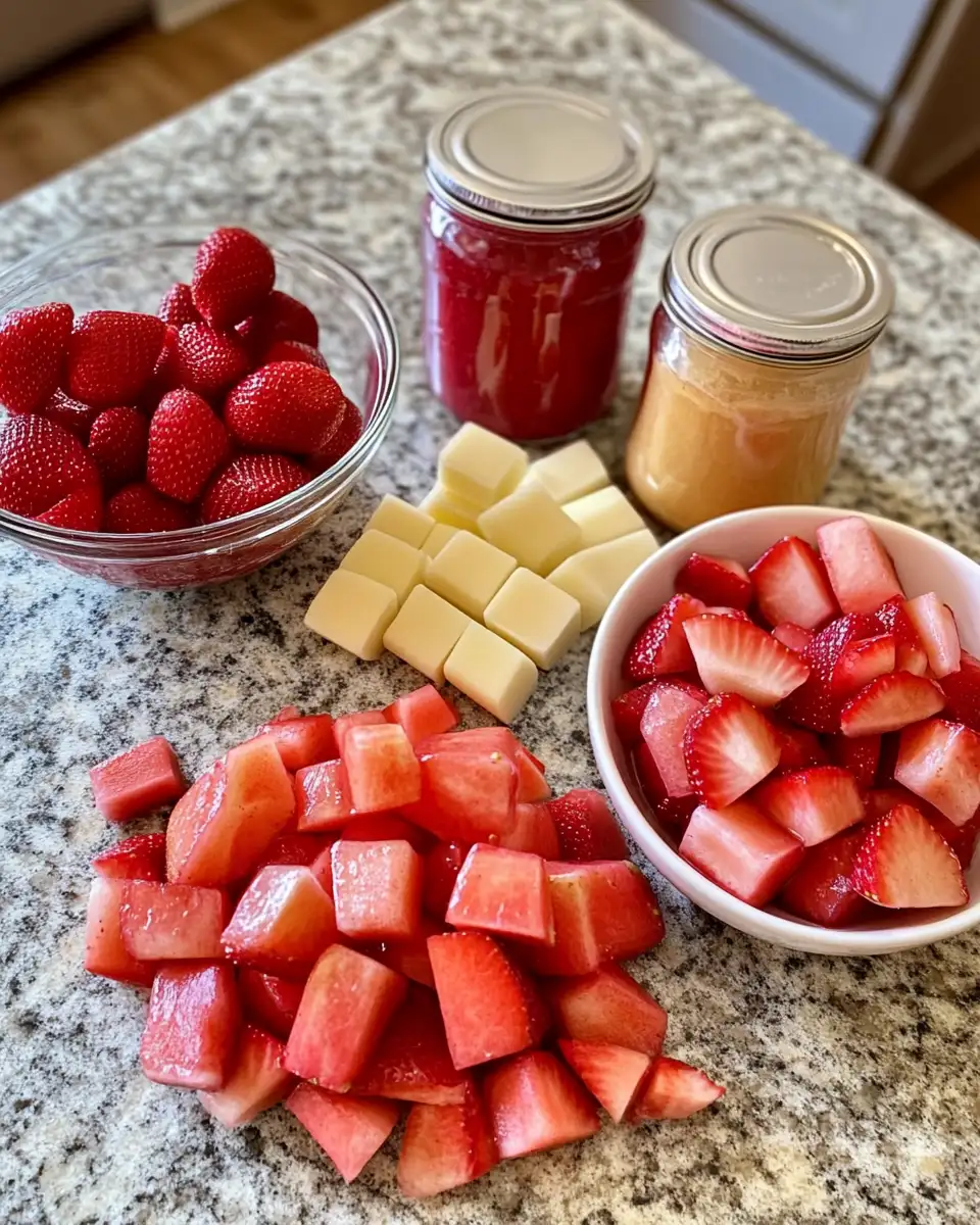 Sweet Symphony: Irresistible Recipes for Rhubarb Strawberry Jam 4 Ingredients for Sweet Symphony: Irresistible Recipes for Rhubarb Strawberry Jam