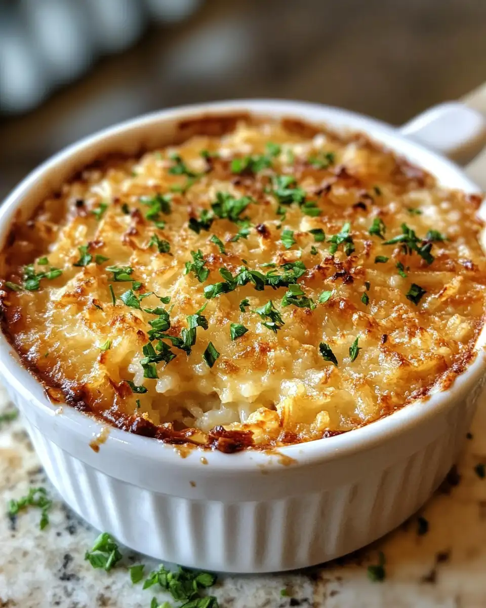 Savory Comfort: Discover the Magic of Rice Casserole with French Onion Soup 6 Final dish - Savory Comfort: Discover the Magic of Rice Casserole with French Onion Soup