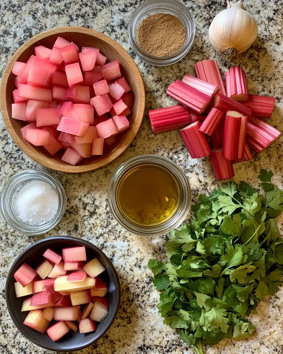 Savory Rhubarb Recipes: A Delicious Twist on Your Favorite Dishes 4 Ingredients for Savory Rhubarb Recipes: A Delicious Twist on Your Favorite Dishes