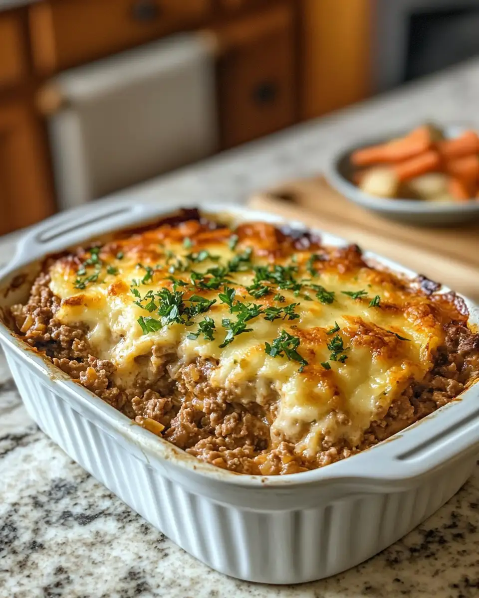Savor the South: Irresistible Ground Beef Casserole Delight 6 Final dish - Savor the South: Irresistible Ground Beef Casserole Delight