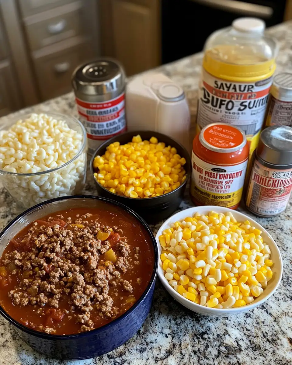 Savor the South: Irresistible Ground Beef Casserole Delight 4 Ingredients for Savor the South: Irresistible Ground Beef Casserole Delight