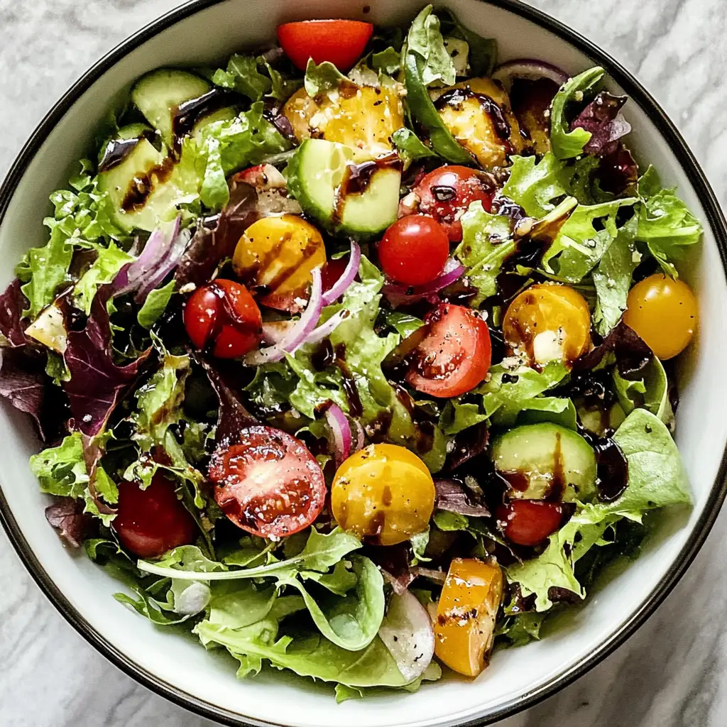 Fresh & Flavorful: Spring Mix Salad with Balsamic Honey Dressing Delight - Featured Image