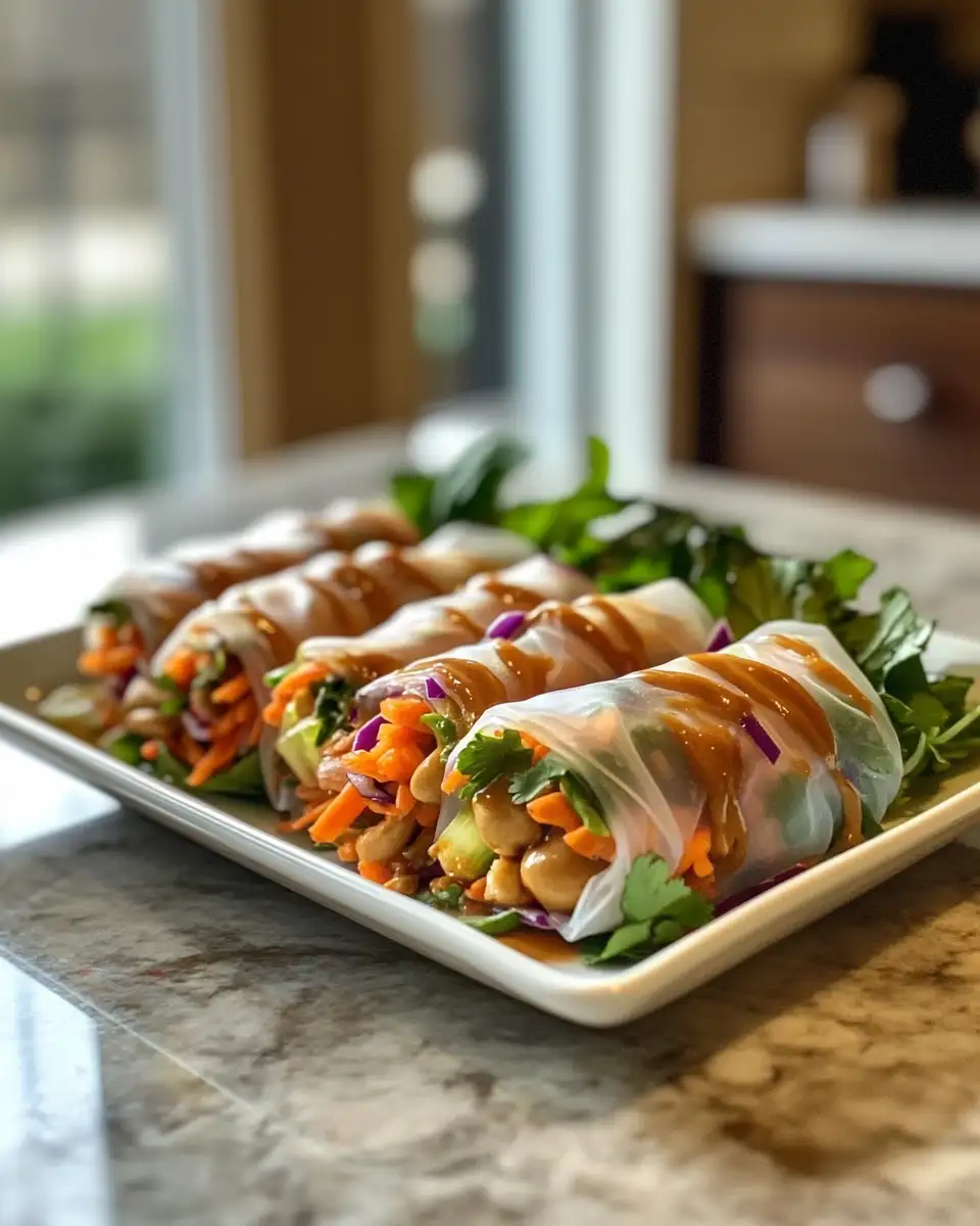 Fresh Flavors Unwrapped: Dive into a Spring Roll Salad with Creamy Peanut Sauce 6 Final dish - Fresh Flavors Unwrapped: Dive into a Spring Roll Salad with Creamy Peanut Sauce