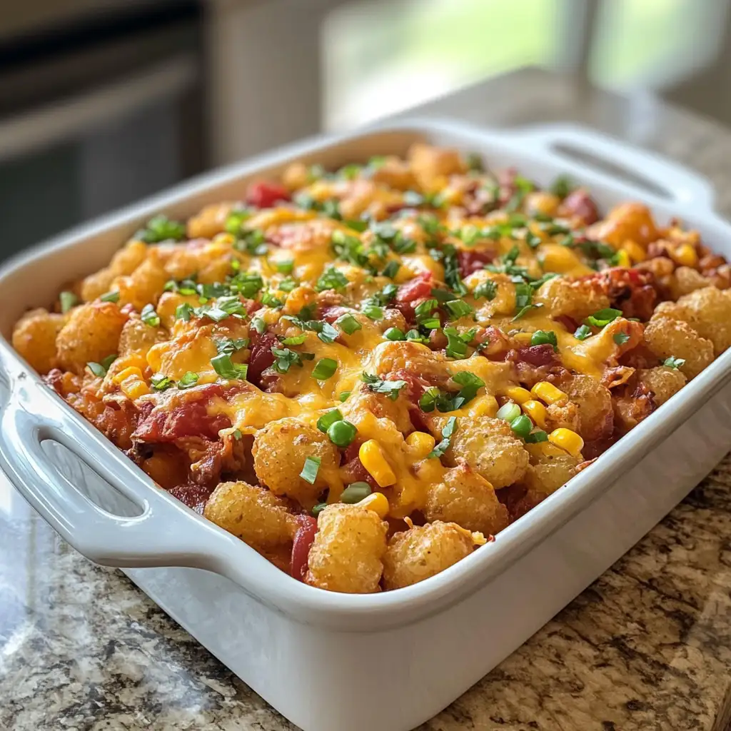 Photo of featured for Saddle Up Your Taste Buds with Irresistible Tater Tot Cowboy Casserole