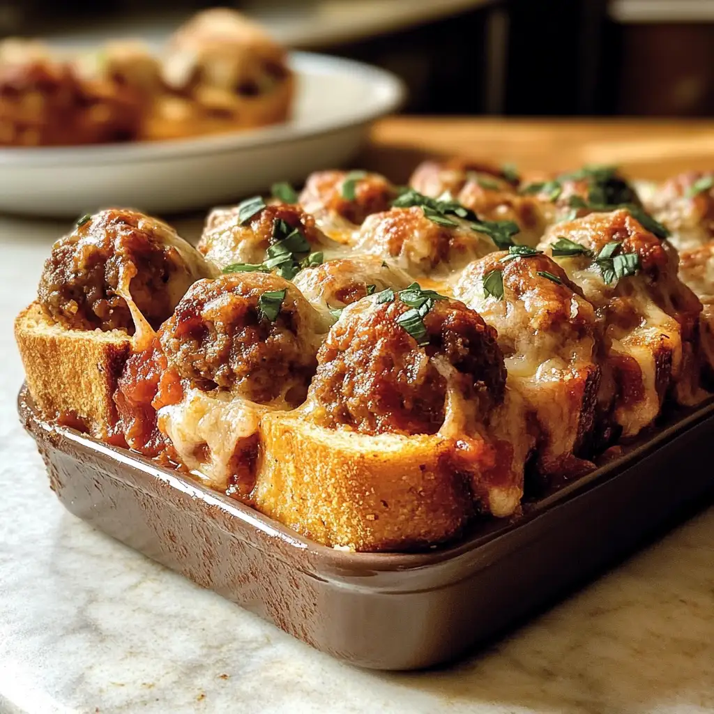 Sizzling Comfort: Texas Toast and Meatball Casserole Delight 6 Final dish for Sizzling Comfort: Texas Toast and Meatball Casserole Delight