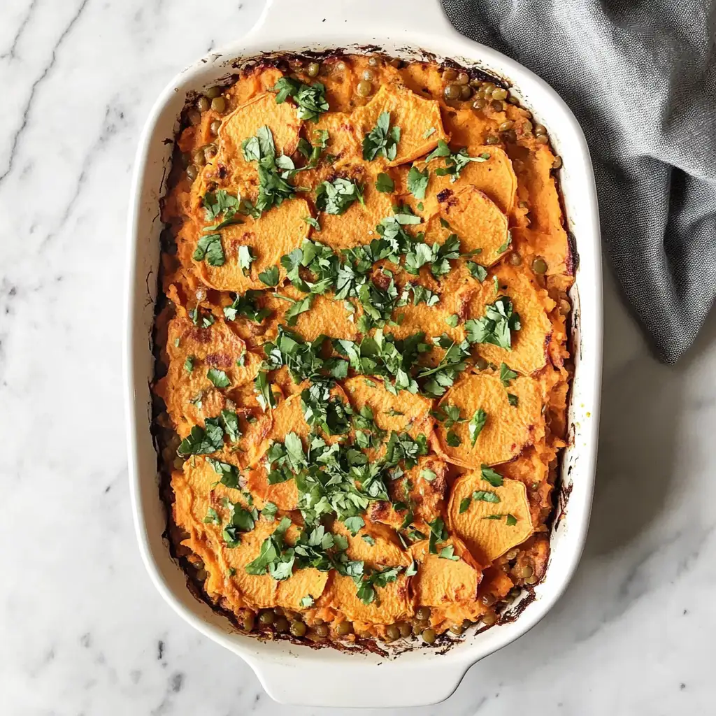 Irresistible Vegan Sweet Potato Lentil Bake to Savor Every Bite - Featured Image
