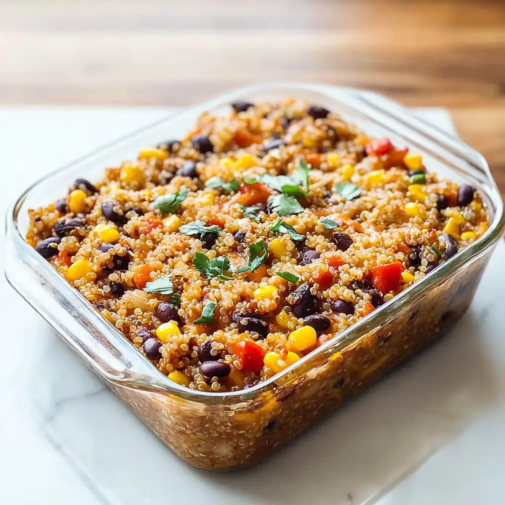 Savor the Flavor: Ultimate Vegetarian Quinoa Black Bean Casserole Delight - Featured Image