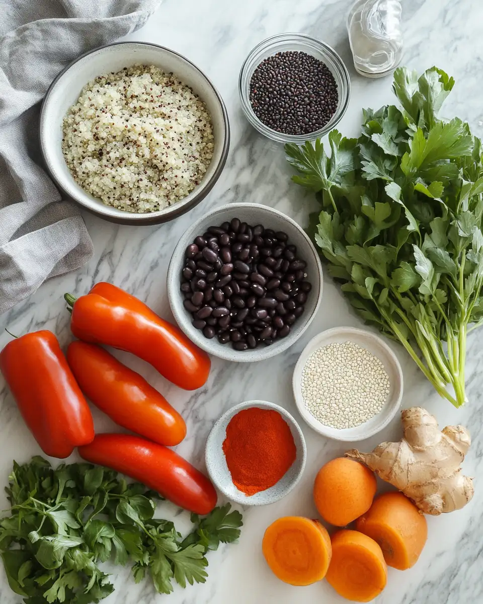 Savor the Flavor: Ultimate Vegetarian Quinoa Black Bean Casserole Delight 4 Ingredients for Savor the Flavor: Ultimate Vegetarian Quinoa Black Bean Casserole Delight
