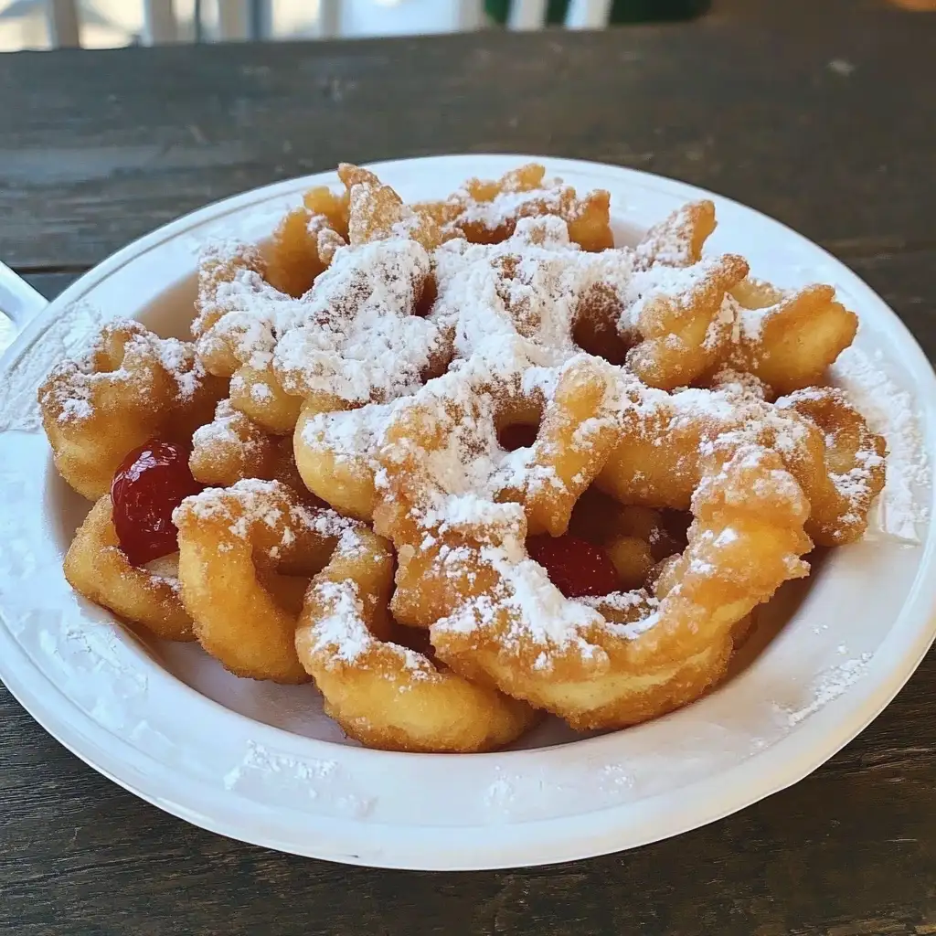 Crispy Carnival Delight: Airfryer Funnel Cake Magic - Featured Image