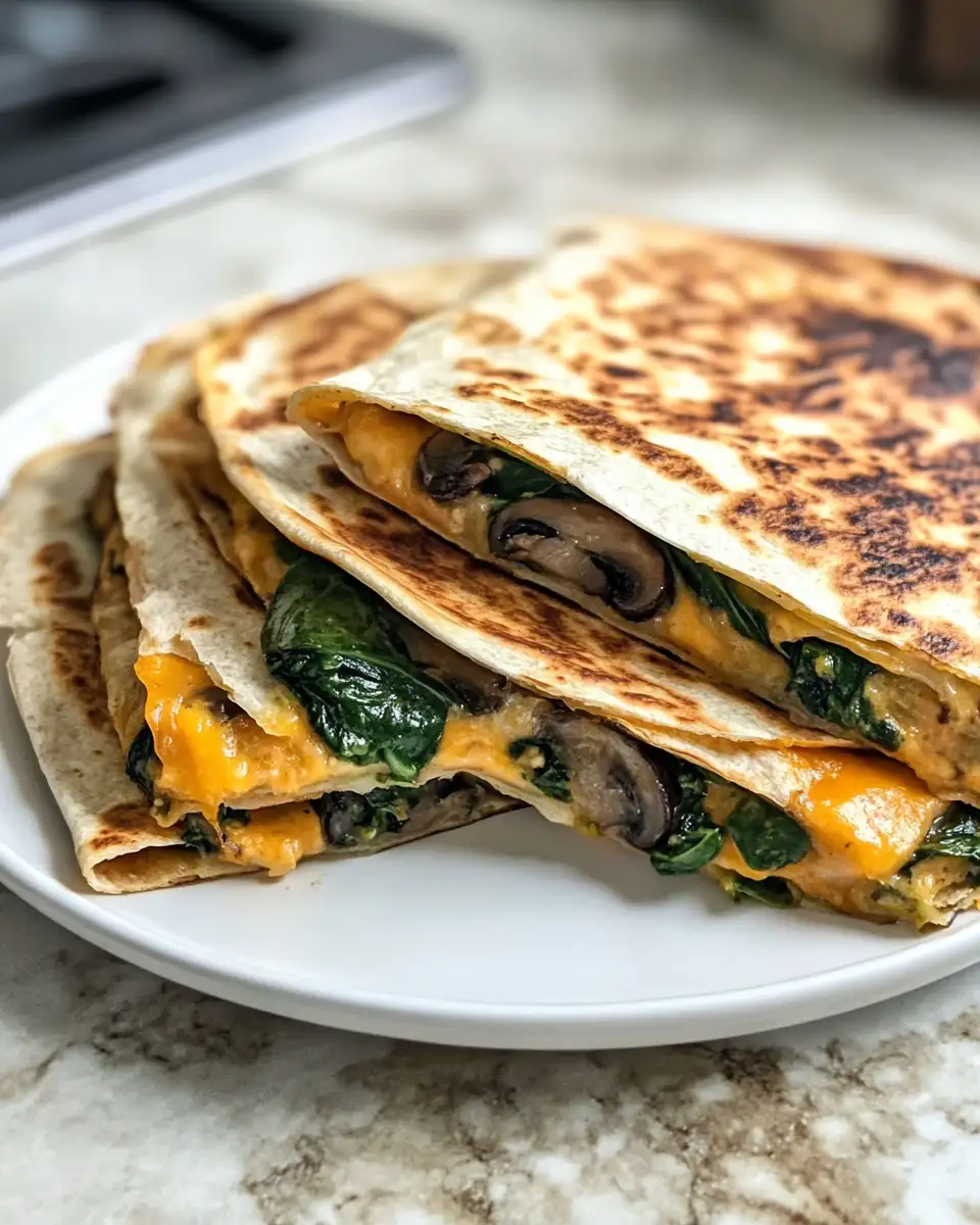 Irresistible Baked Spinach Mushroom Quesadillas That Wow Every Time 6 Final dish - Irresistible Baked Spinach Mushroom Quesadillas That Wow Every Time