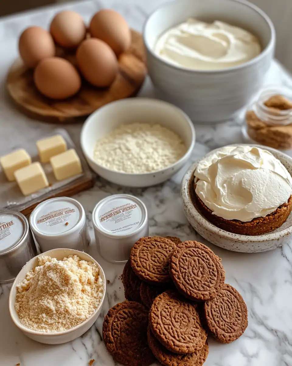 Irresistibly Creamy Biscoff Cheesecake: A Dessert Lover's Dream 4 Ingredients for Irresistibly Creamy Biscoff Cheesecake: A Dessert Lover's Dream