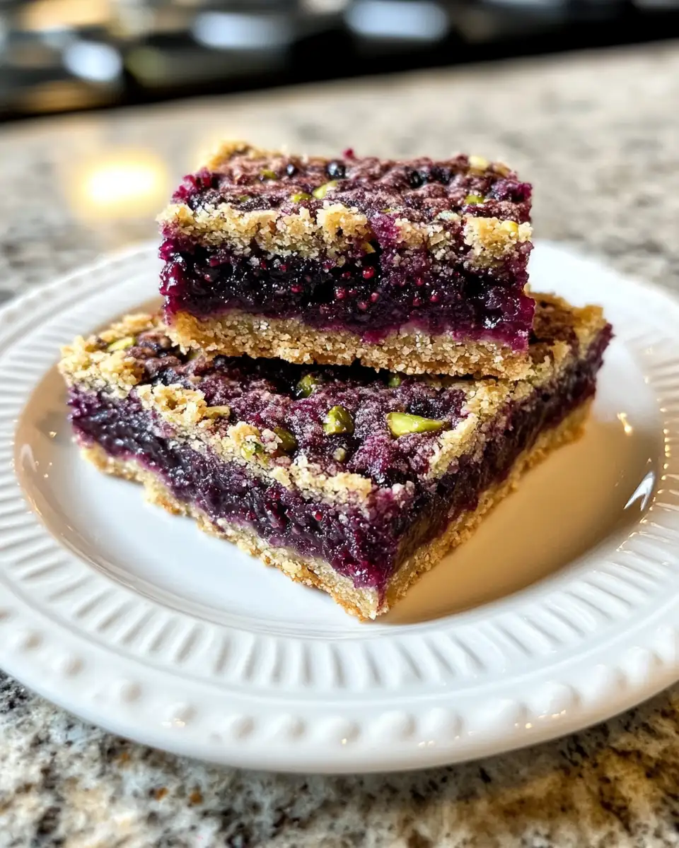 Indulge in Bliss with Blackberry Pistachio Dream Bars 6 Final dish - Indulge in Bliss with Blackberry Pistachio Dream Bars