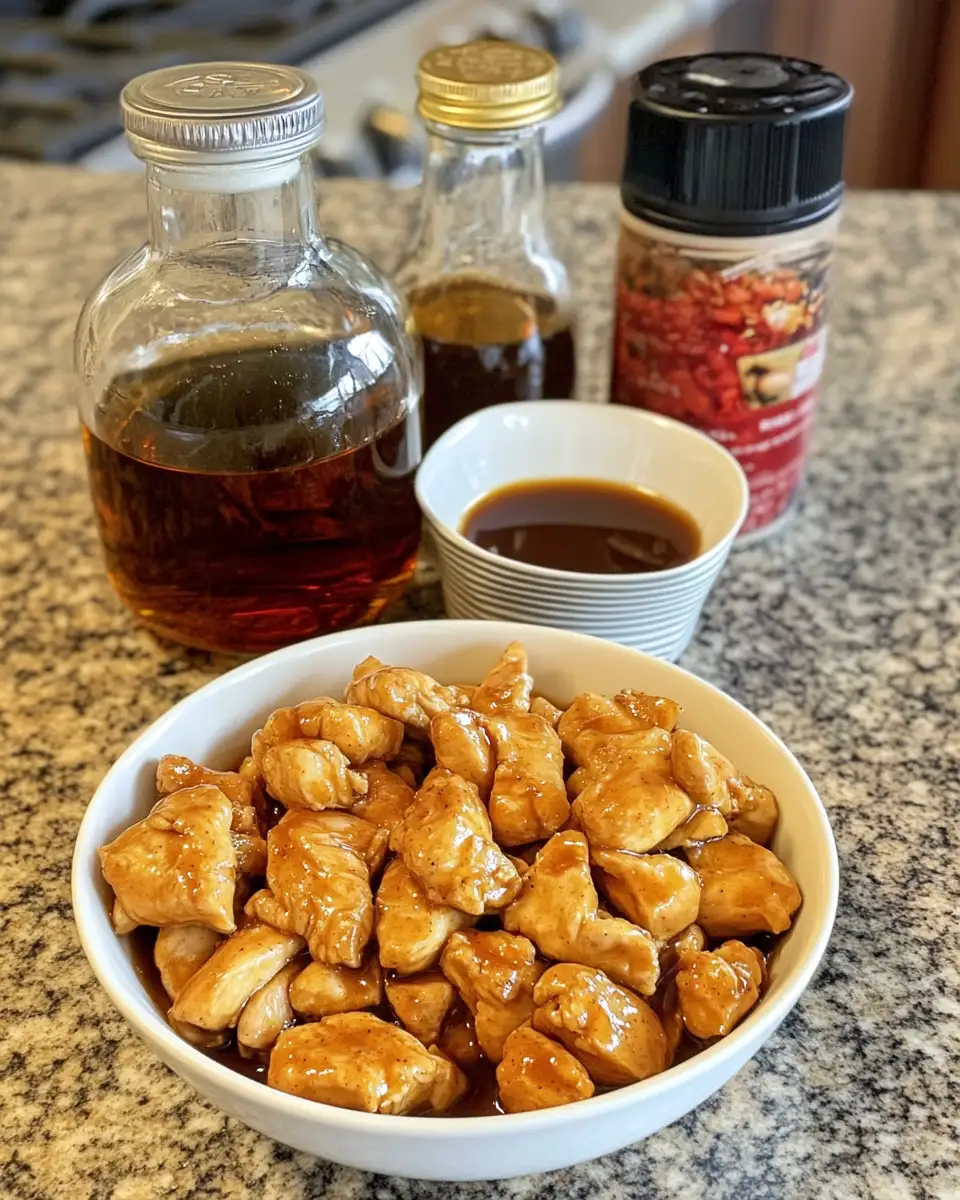 Ingredients for Savor the Sweet Heat: Discover the Irresistible Allure of Bourbon Chicken