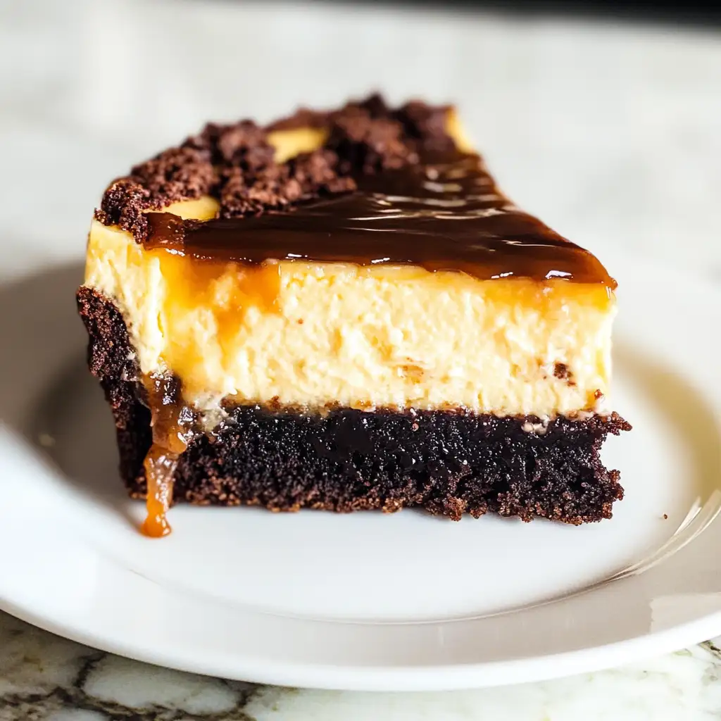 Indulgence Perfected: Dive Into the Ultimate Caramel Brownie Cheesecake - Featured Image