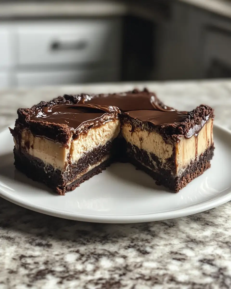 Indulgence Perfected: Dive Into the Ultimate Caramel Brownie Cheesecake 6 Final dish - Indulgence Perfected: Dive Into the Ultimate Caramel Brownie Cheesecake