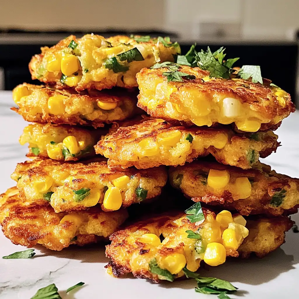 Irresistibly Crispy Cheesy Corn Fritters That Will Steal the Show - Featured Image