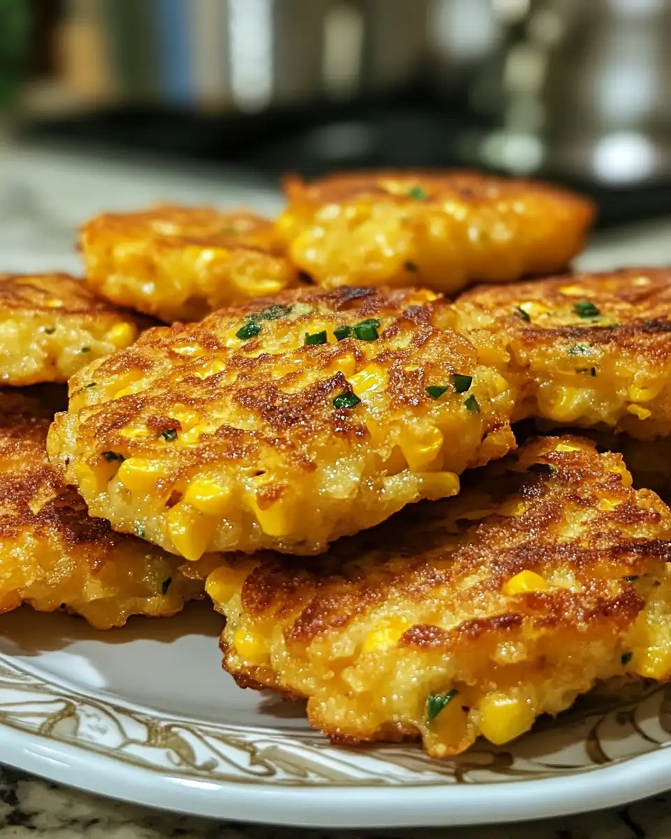 Irresistibly Crispy Cheesy Corn Fritters That Will Steal the Show 6 Final dish - Irresistibly Crispy Cheesy Corn Fritters That Will Steal the Show
