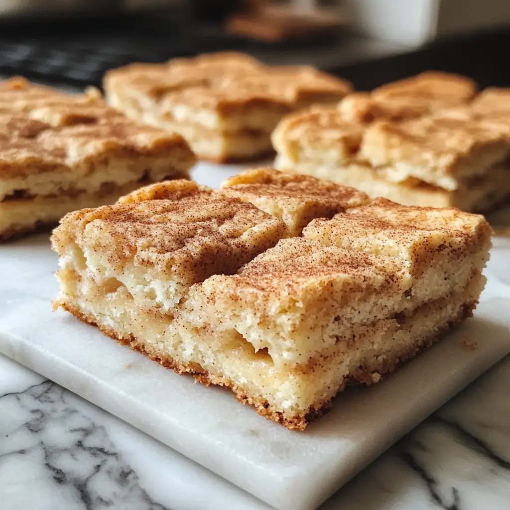 Irresistibly Chewy Snickerdoodle Cookie Bars You'll Crave - Featured Image
