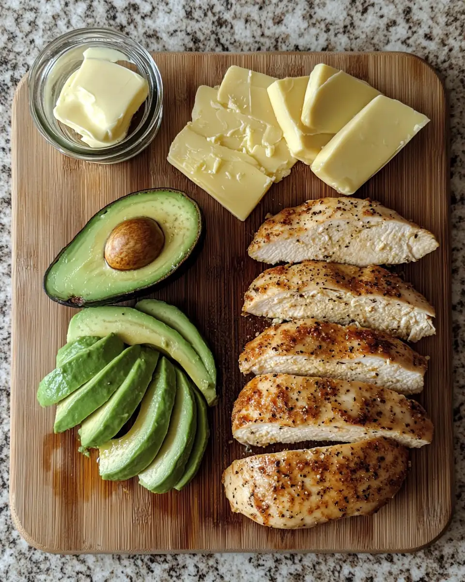 Ingredients for Sizzling Chicken Avocado Melt: Your New Favorite Comfort Food