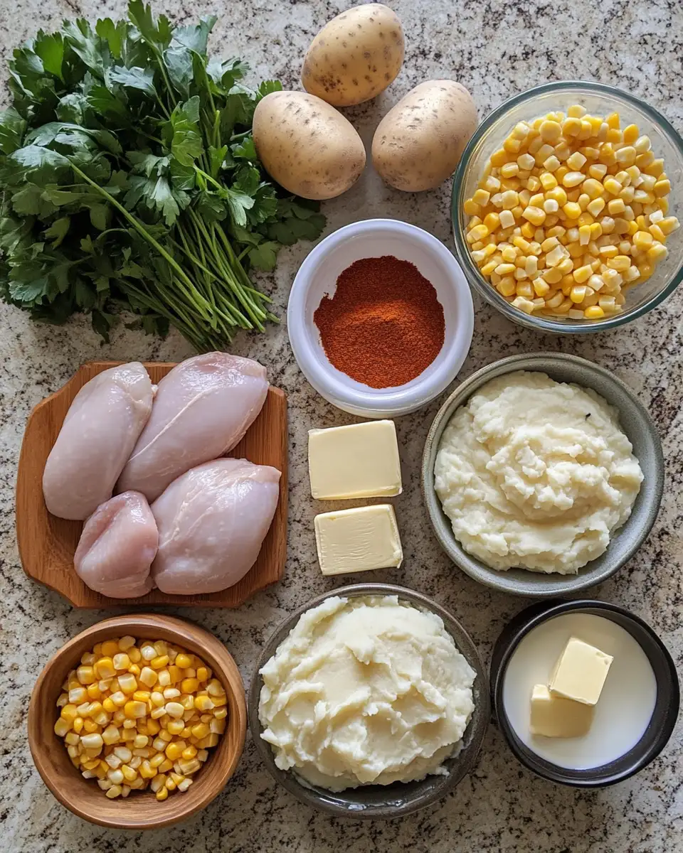 Ultimate Comfort: Chicken Mashed Potato Bowls That Warm the Soul 4 Ingredients for Ultimate Comfort: Chicken Mashed Potato Bowls That Warm the Soul