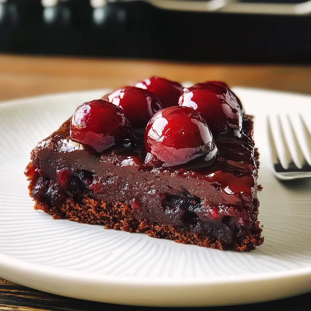 Decadent Delight: Indulge in a Chocolate Cherry Upside Down Cake Fantasy - Featured Image