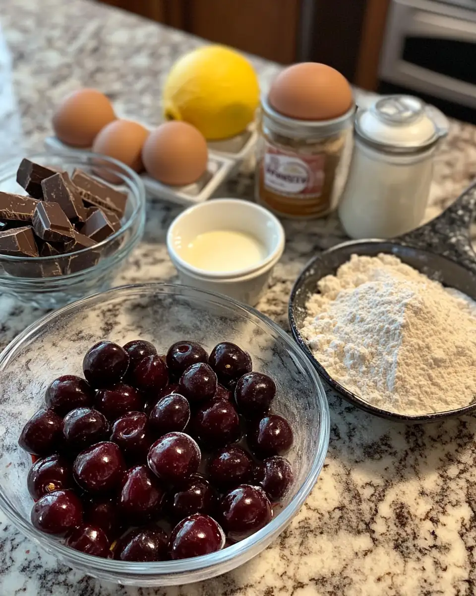 Decadent Delight: Indulge in a Chocolate Cherry Upside Down Cake Fantasy 4 Ingredients for Decadent Delight: Indulge in a Chocolate Cherry Upside Down Cake Fantasy