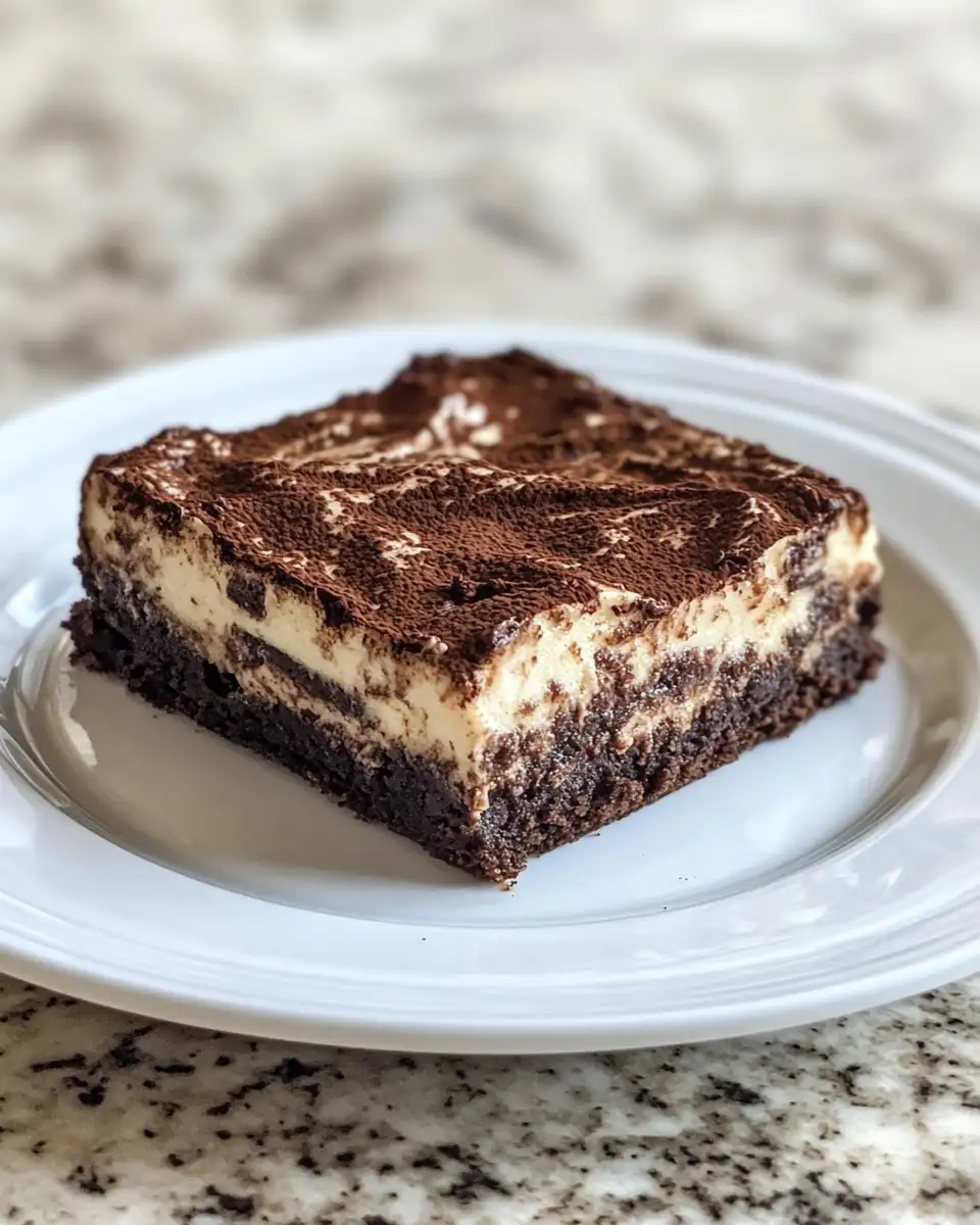 Final dish - Decadent Delight: Whip Up Easy Tiramisu Brownies in No Time