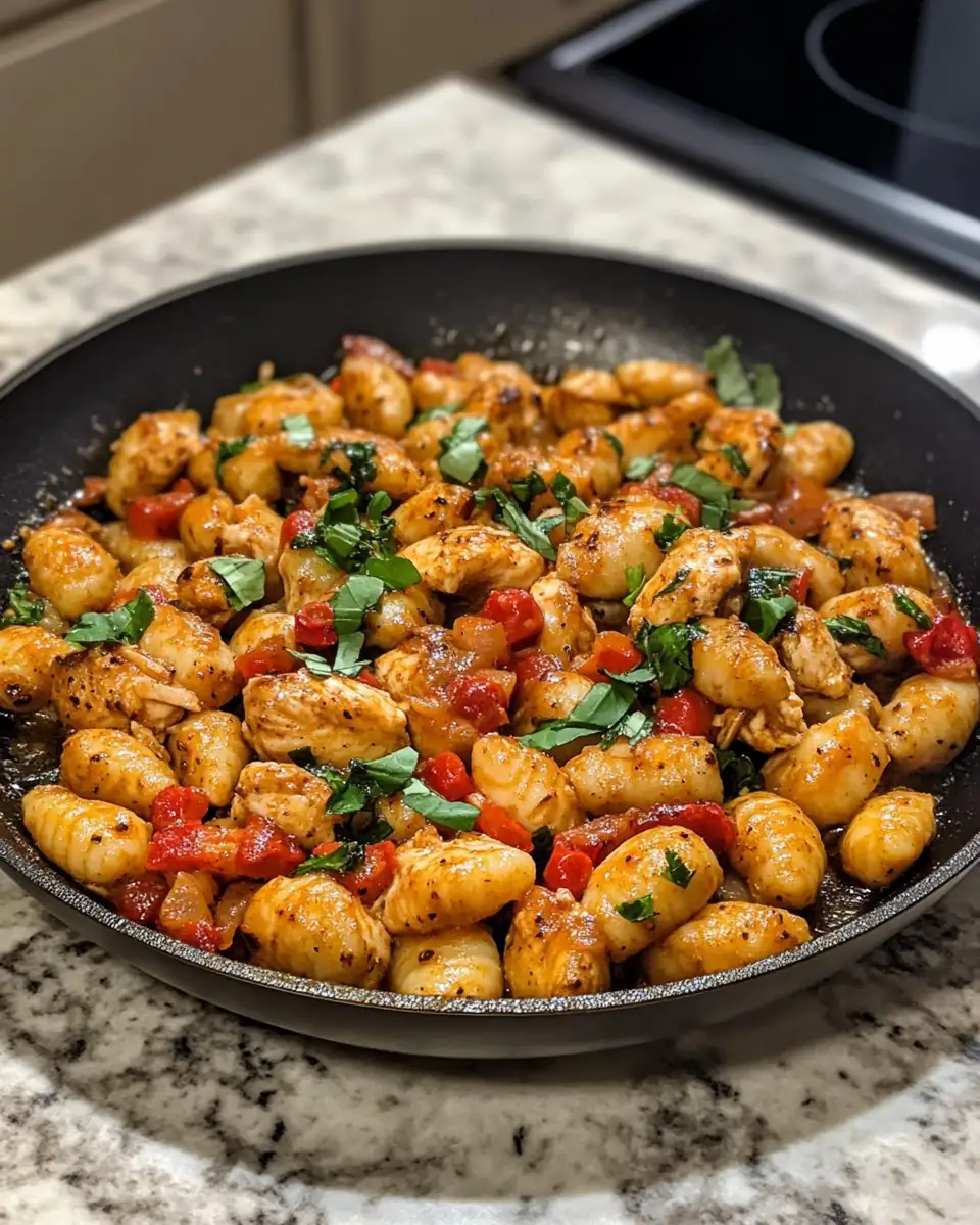 Savory Garlic Chicken Gnocchi Skillet: A One-Pan Wonder for Weeknight Dinners 6 Final dish - Savory Garlic Chicken Gnocchi Skillet: A One-Pan Wonder for Weeknight Dinners
