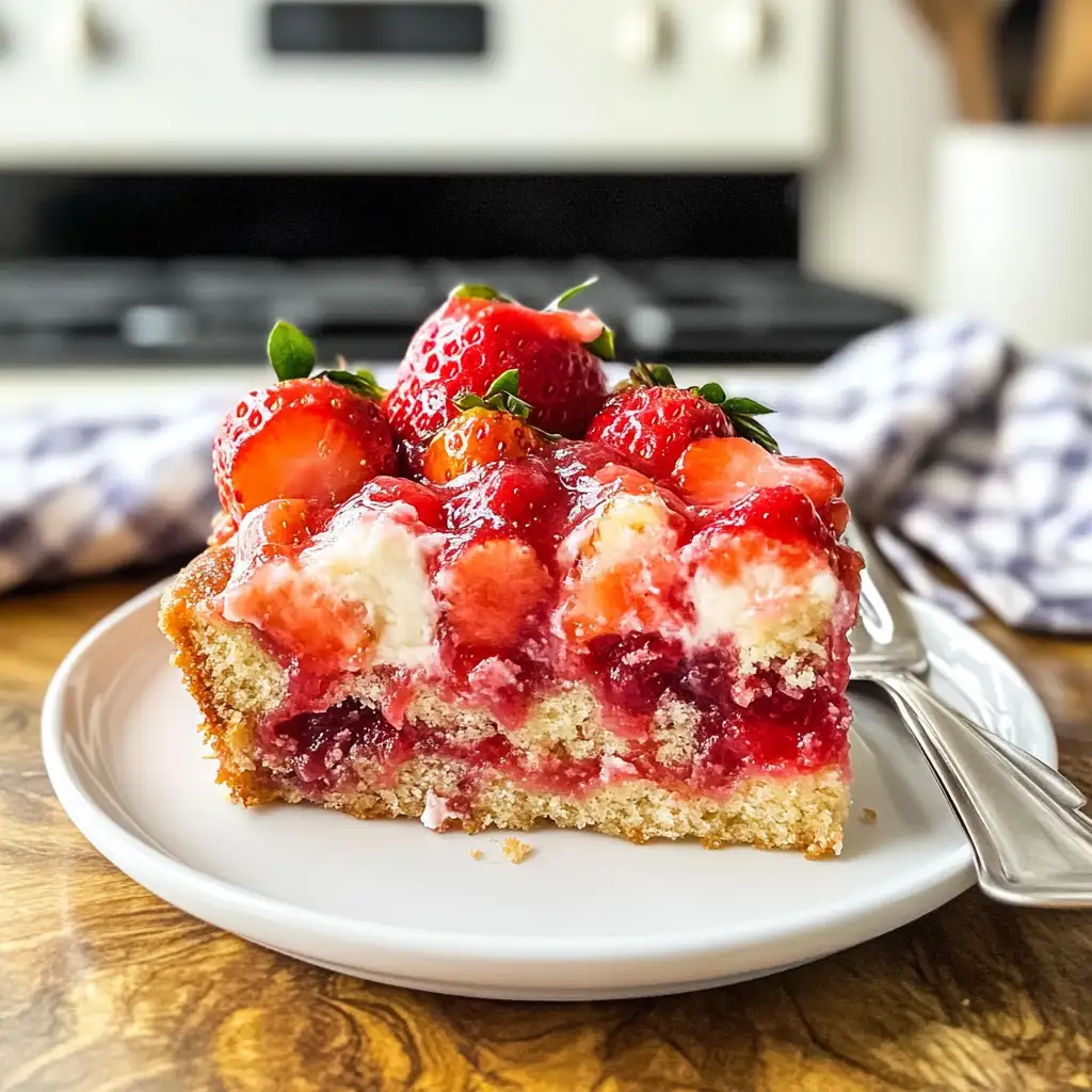 Indulge in the Sweet Chaos of Gooey Strawberry Earthquake Cake - Featured Image