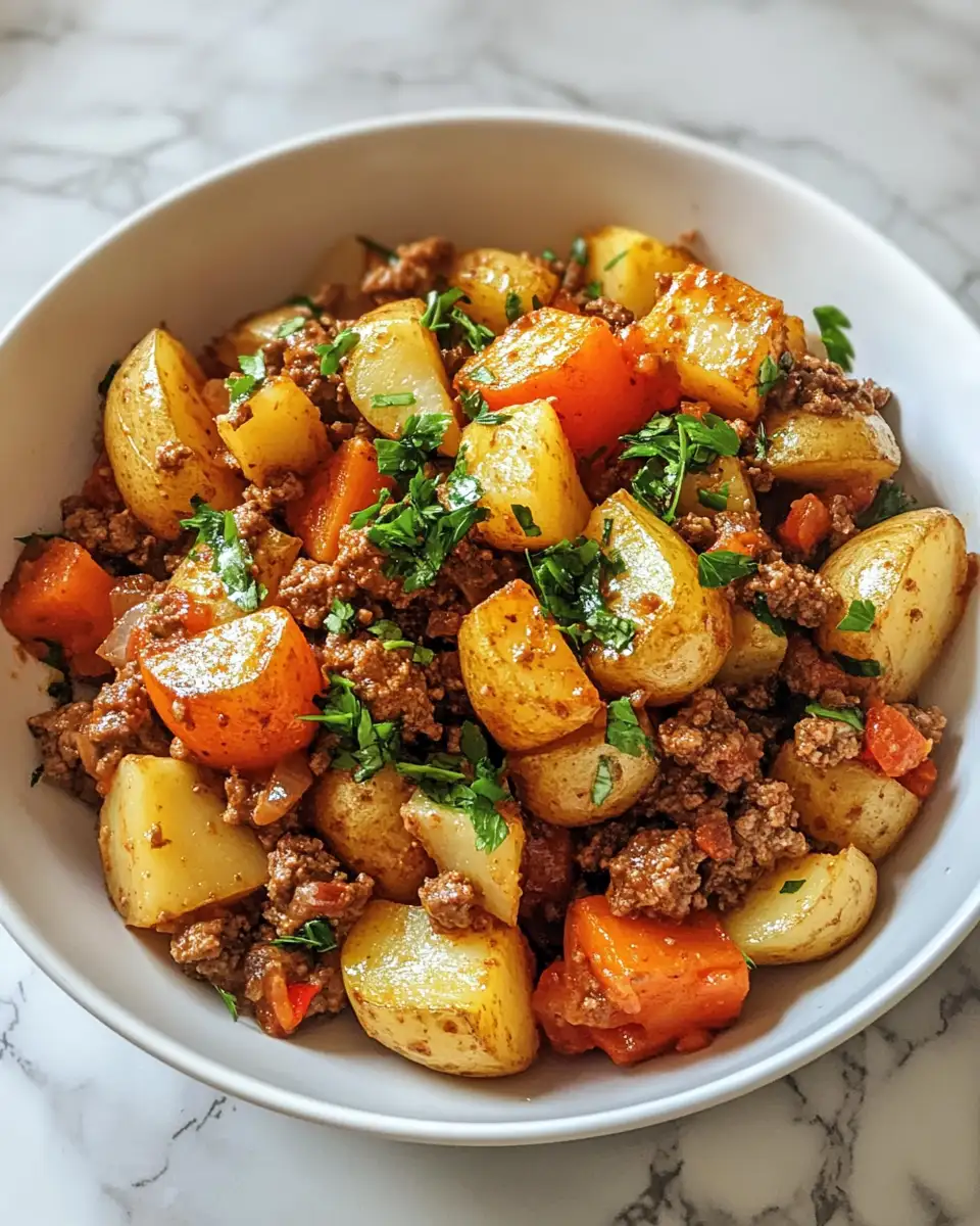 Savory Comfort: Ground Beef and Potatoes Made Easy 6 Final dish - Savory Comfort: Ground Beef and Potatoes Made Easy
