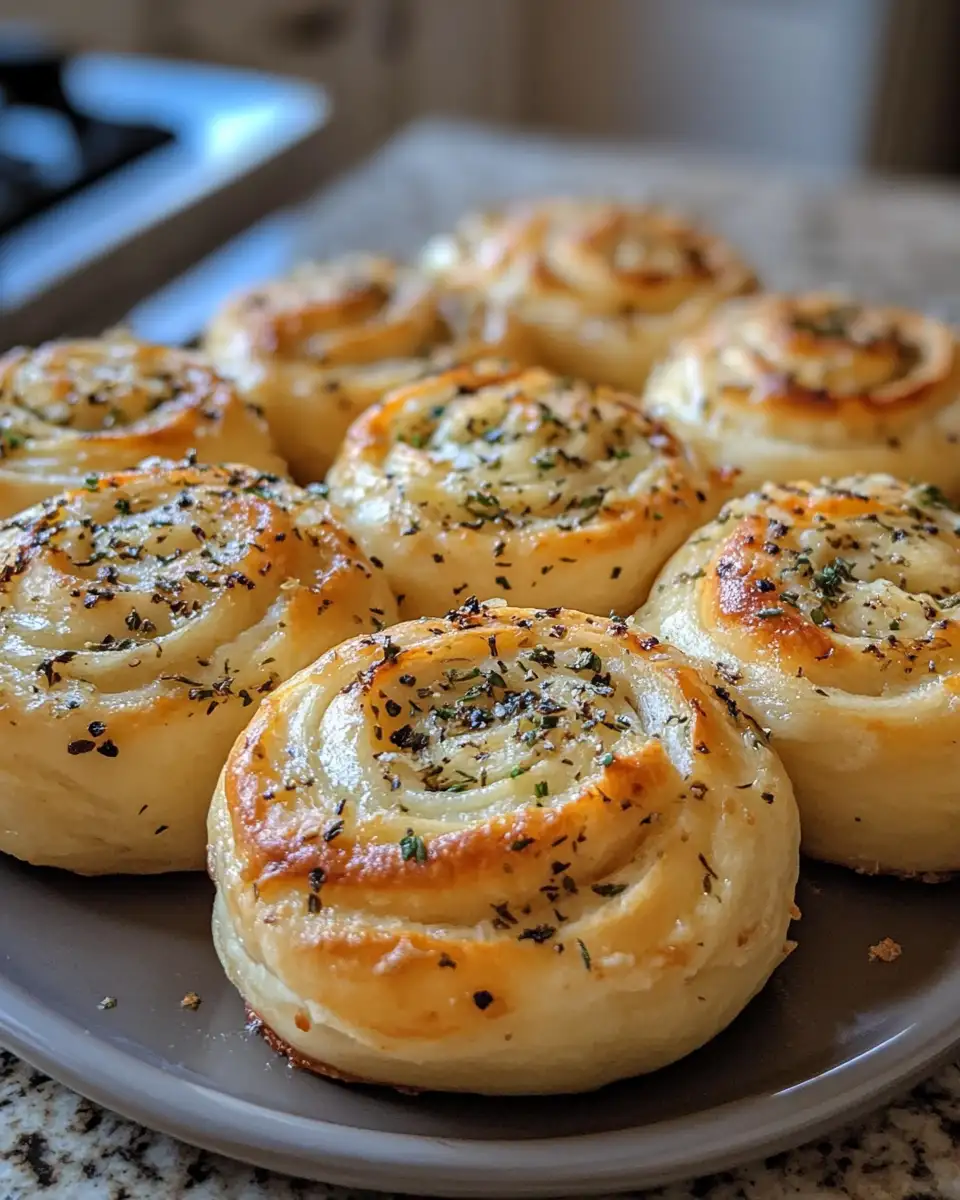 Irresistible Herb & Garlic Swirl Rolls: Your New Favorite Homemade Bread 6 Final dish - Irresistible Herb & Garlic Swirl Rolls: Your New Favorite Homemade Bread