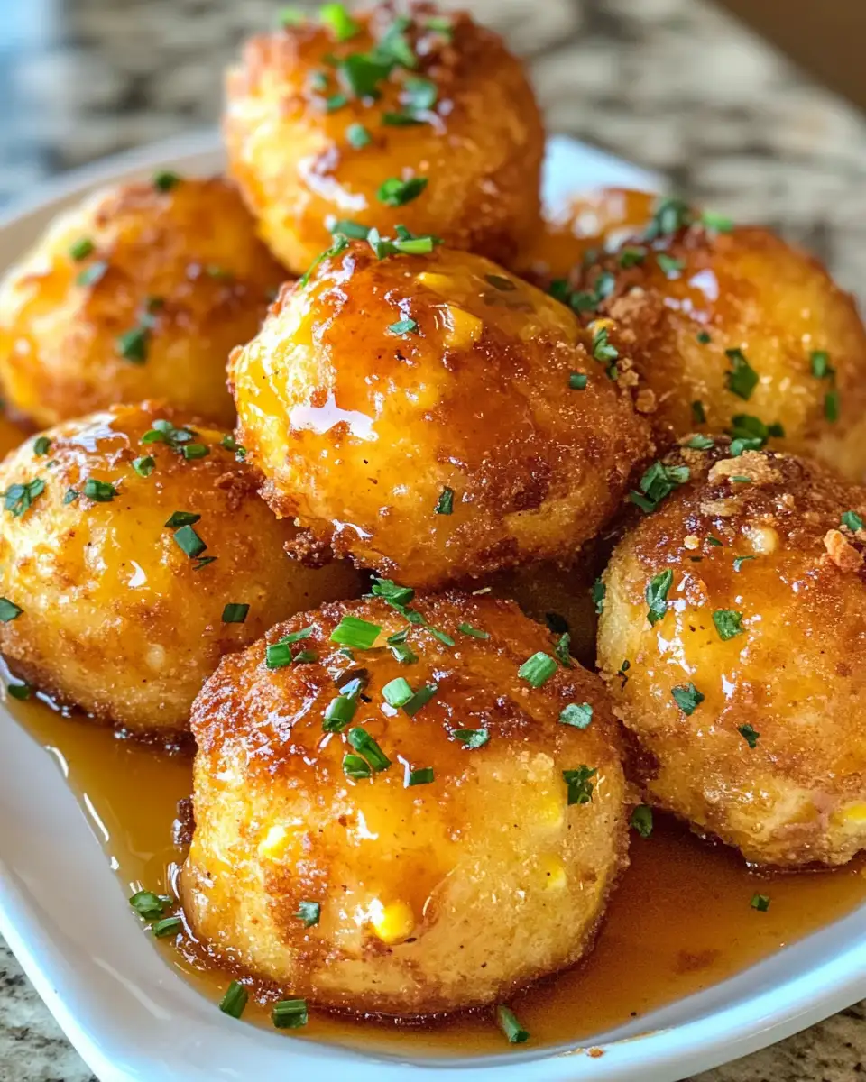 Irresistibly Sweet and Savory: Honey Butter Cornbread Poppers Delight 6 Final dish - Irresistibly Sweet and Savory: Honey Butter Cornbread Poppers Delight