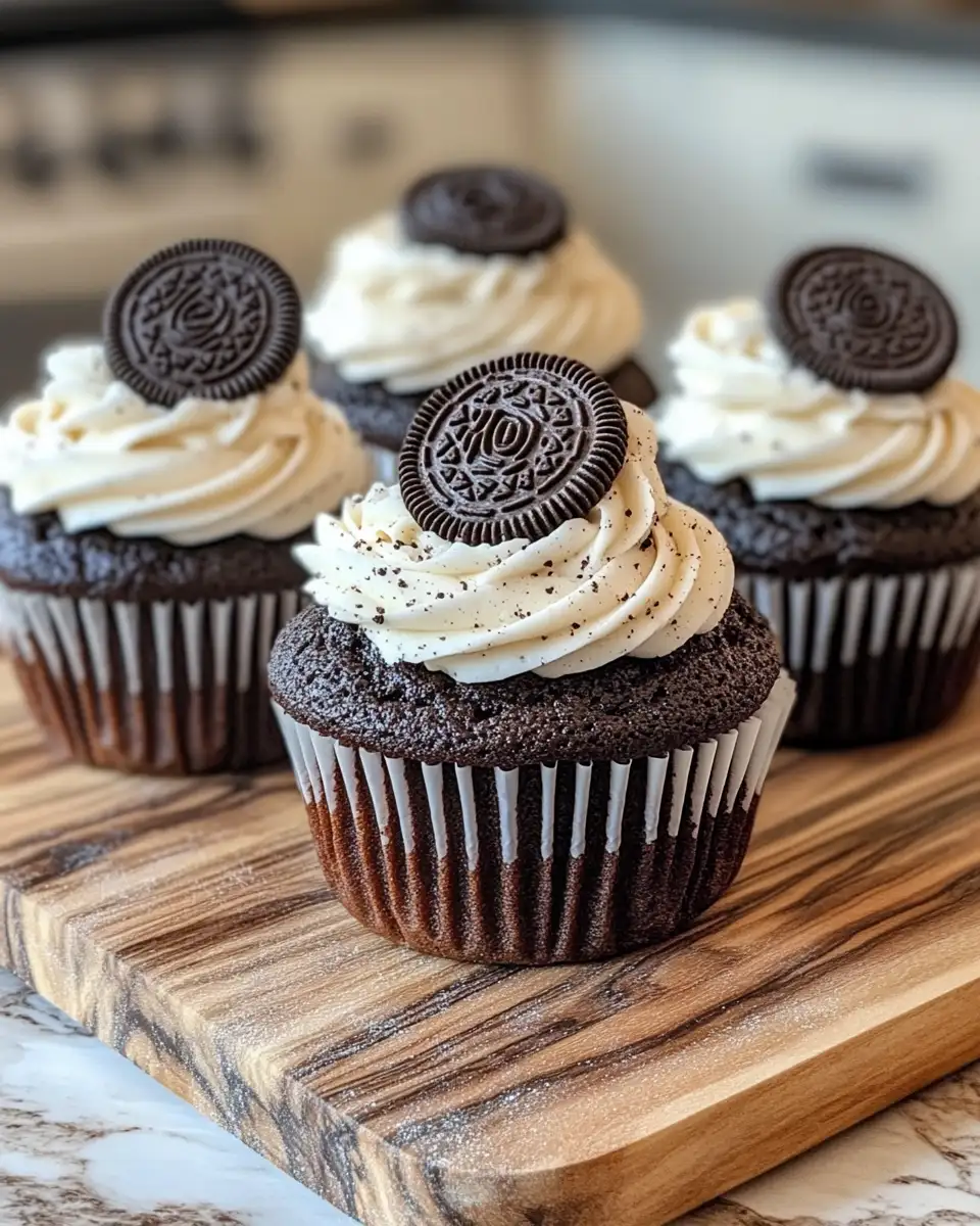 Decadent Delight How to Make Oreo Cupcakes From Scratch 6 Final dish - Decadent Delight How to Make Oreo Cupcakes From Scratch
