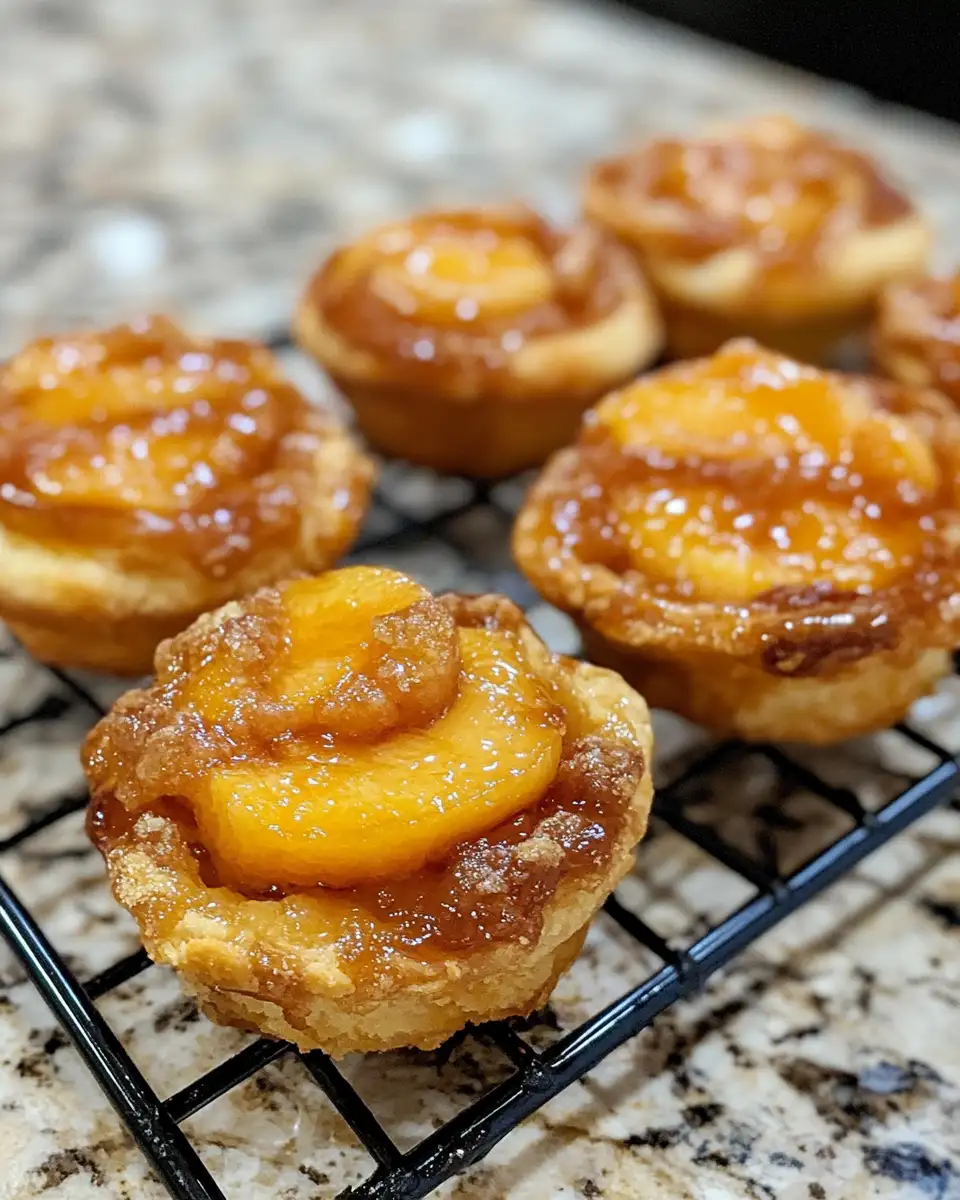 Indulge in the Delight of Irresistible Peach Pie Cruffins Recipe 6 Final dish - Indulge in the Delight of Irresistible Peach Pie Cruffins Recipe