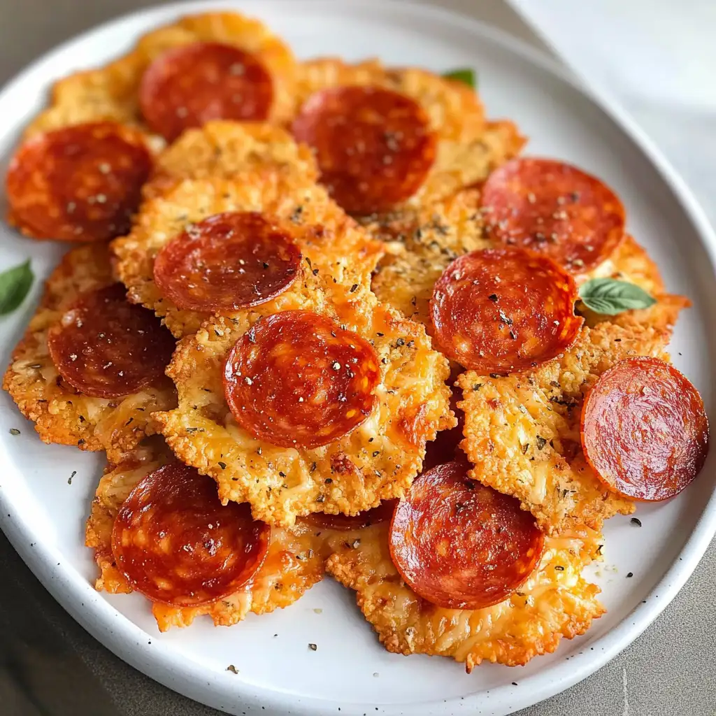 Crunchy Keto Delight: Pepperoni Cheese Crisps That Satisfy - Featured Image