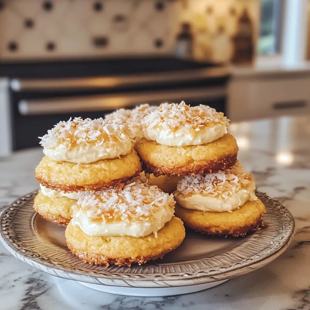 Zesty Bliss: Discover the Irresistible Lemon Coconut Cheesecake Cookies - Featured Image