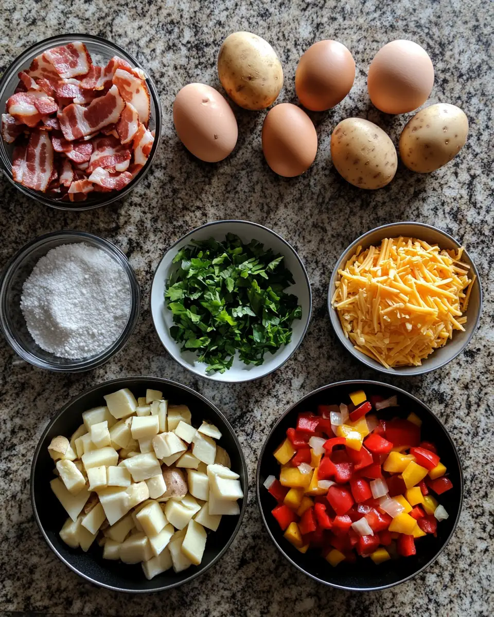 Rise and Shine with the Ultimate Loaded Breakfast Skillet 4 Ingredients for Rise and Shine with the Ultimate Loaded Breakfast Skillet
