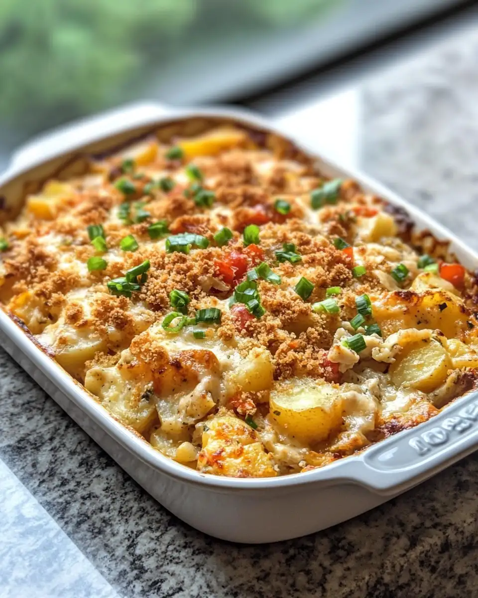 Ultimate Comfort: Loaded Potato Ranch Chicken Casserole Delight 6 Final dish - Ultimate Comfort: Loaded Potato Ranch Chicken Casserole Delight