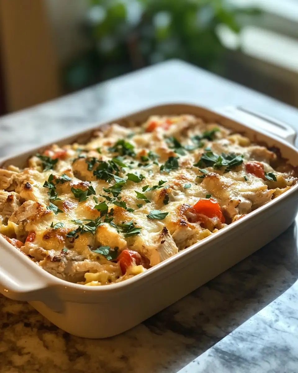 Deliciously Simple Low Carb Chicken Casserole for a Healthy Dinner 4 Final dish - Deliciously Simple Low Carb Chicken Casserole for a Healthy Dinner