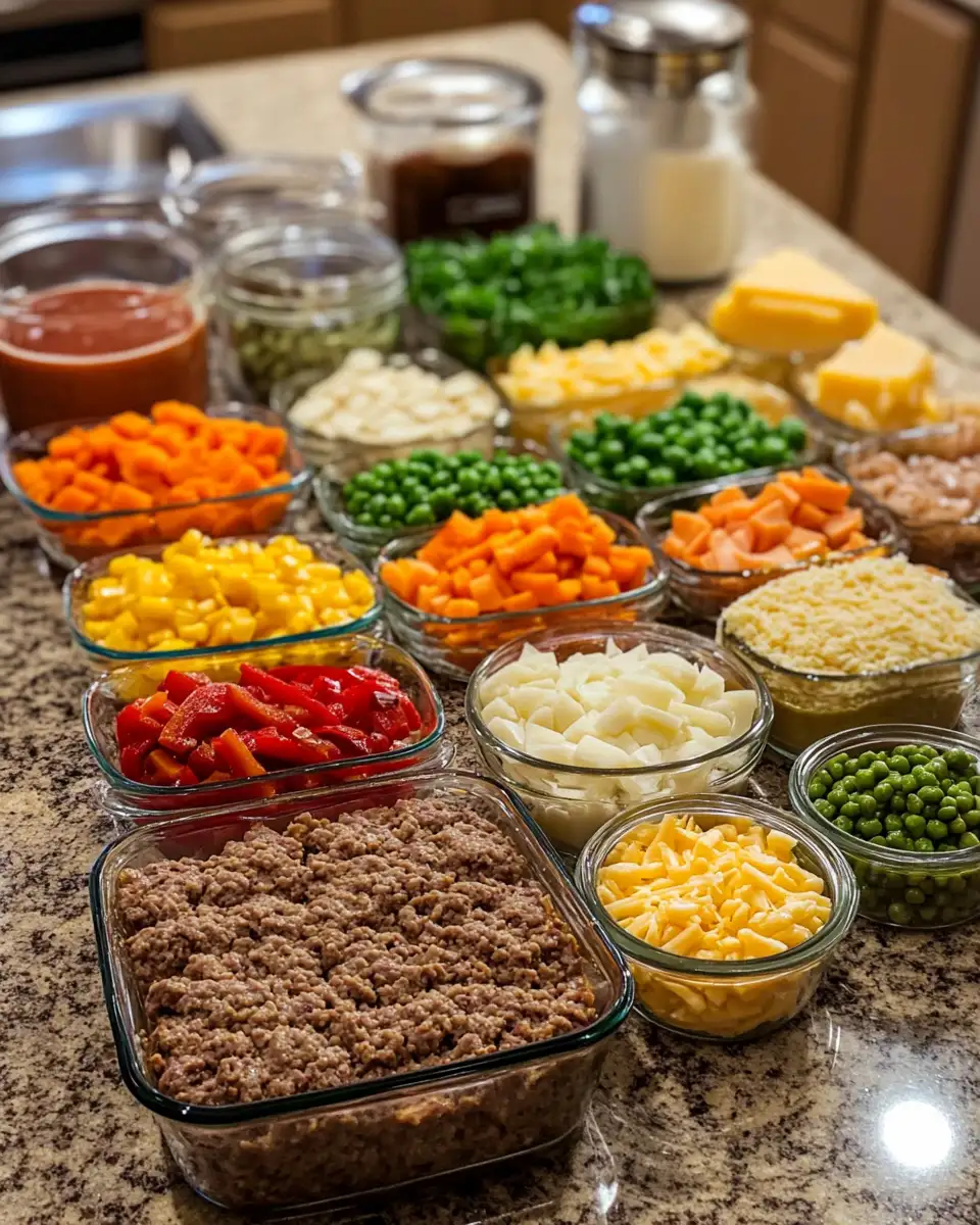 Ultimate Comfort: Meatloaf Casserole with Vegetables 4 Ingredients for Ultimate Comfort: Meatloaf Casserole with Vegetables