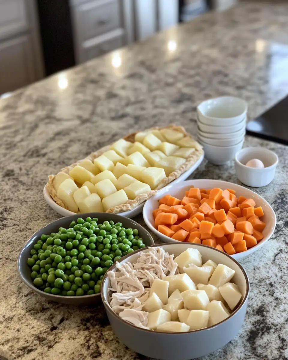 Bite-Sized Comfort: Irresistible Mini Chicken Pot Pies 4 Ingredients for Bite-Sized Comfort: Irresistible Mini Chicken Pot Pies