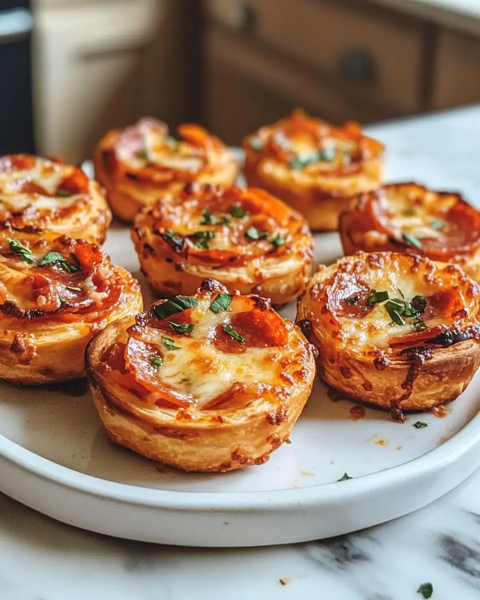 Bite-Sized Bliss: Mini Deep Dish Crescent Roll Pizzas 6 Final dish - Bite-Sized Bliss: Mini Deep Dish Crescent Roll Pizzas