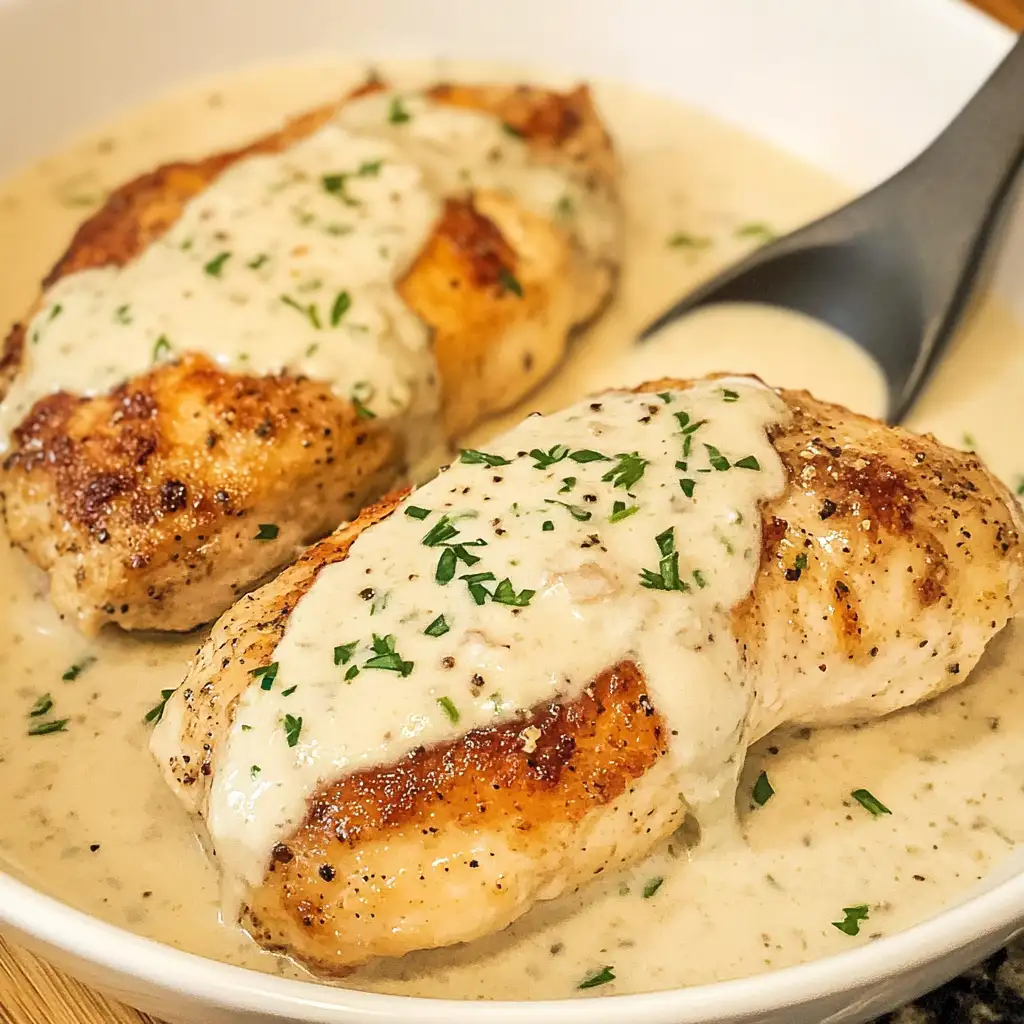 Mouthwatering Parmesan Chicken with Garlic Cream Sauce: A Flavor Explosion - Featured Image