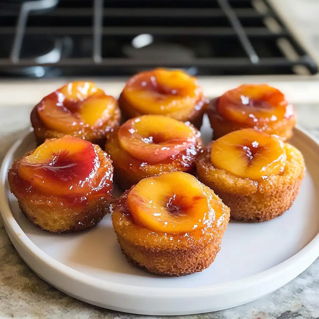 Delight in Every Bite: Irresistible Peach Upside Down Mini Cakes - Featured Image