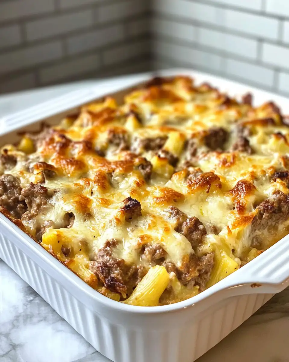 Ultimate Philly Cheesesteak Casserole: A Hearty Twist on a Classic Favorite 6 Final dish - Ultimate Philly Cheesesteak Casserole: A Hearty Twist on a Classic Favorite