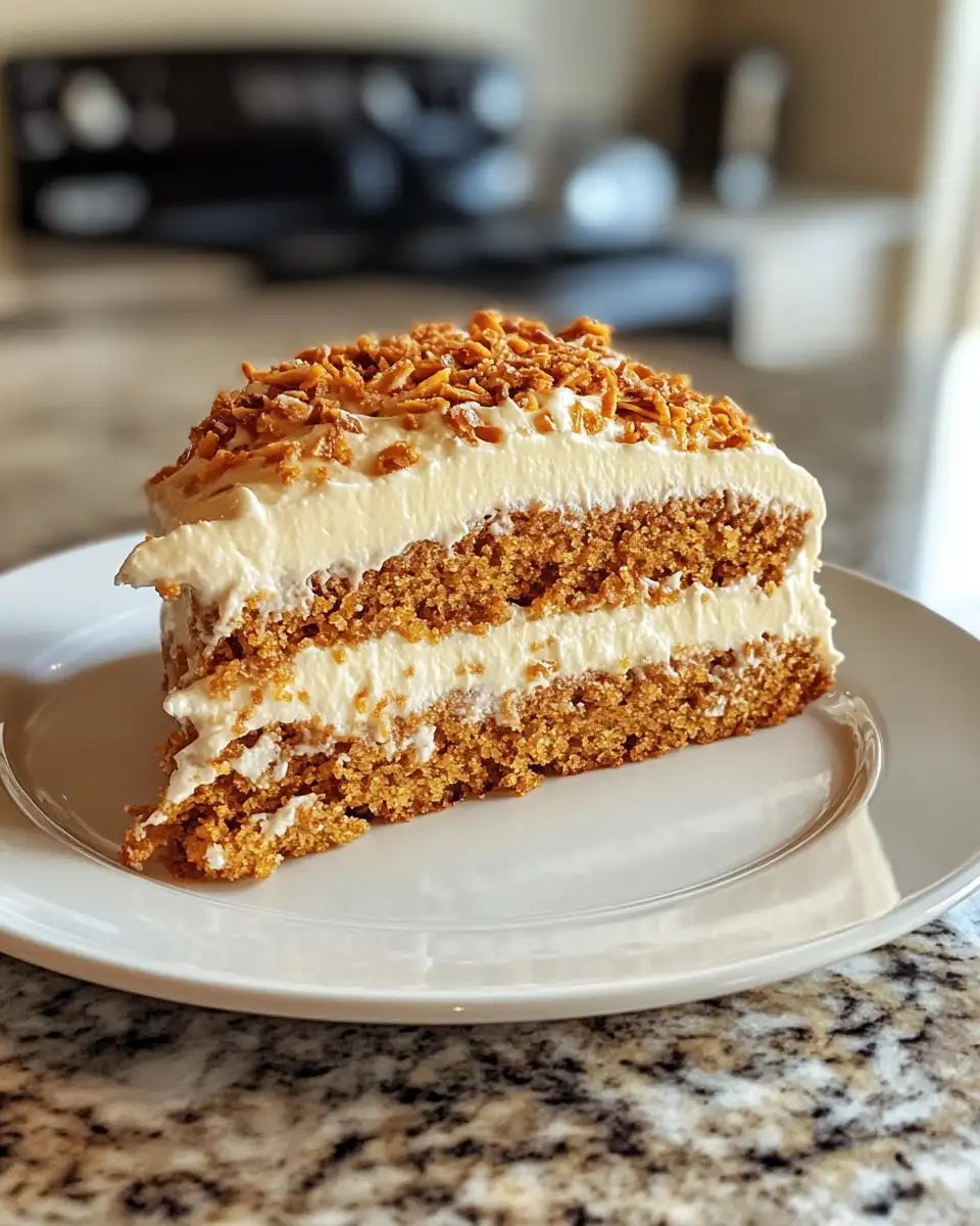Tropical Bliss: Indulge in the Irresistible Pineapple Carrot Cream Cake 6 Final dish - Tropical Bliss: Indulge in the Irresistible Pineapple Carrot Cream Cake